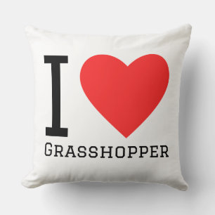 Coussin J'adore la sauterelle
