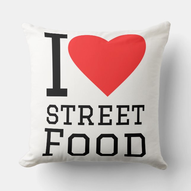 Coussin J'adore la street food (Recto)