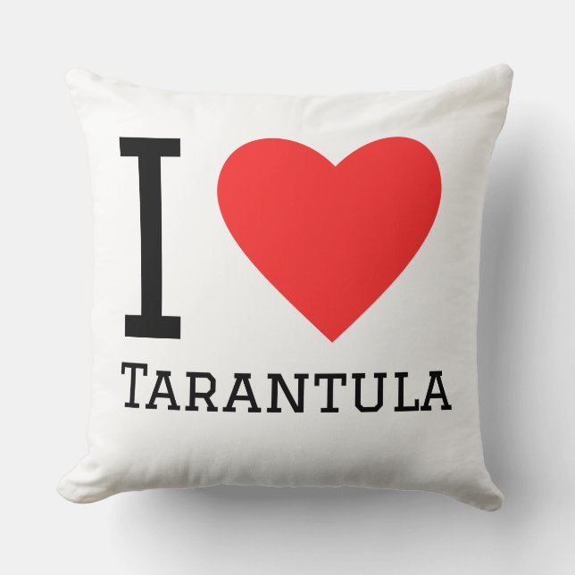 Coussin J'adore la tarentule  (Recto)