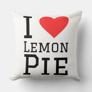 Coussin J'adore la tarte au citron