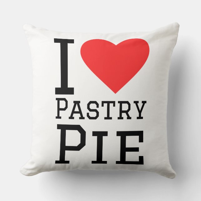 Coussin J'adore la tarte pâtissière (Recto)