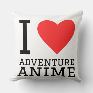 Coussin J'adore l'anime d'aventure