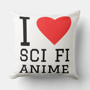 Coussin J'adore l'anime de science-fiction