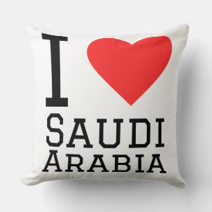 Coussin J'adore l'Arabie saoudite 