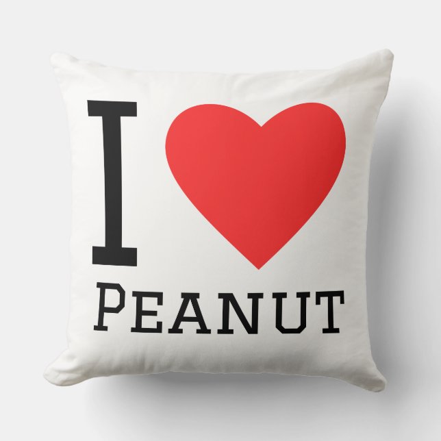 Coussin J'adore l'arachide (Recto)