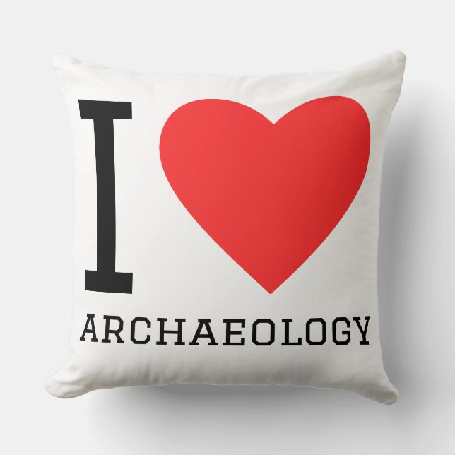 Coussin J'adore l'archéologie  (Recto)