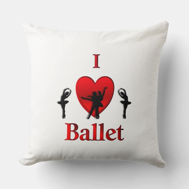 Coussin J'adore le ballet (Recto)