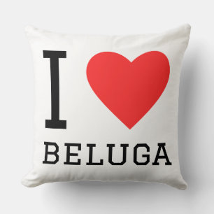 Coussin J'adore le béluga