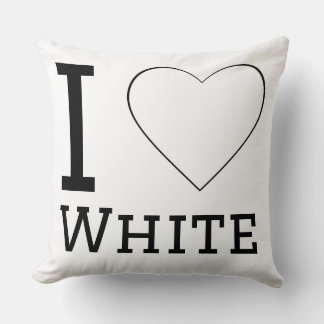 Coussin J'adore le blanc 