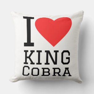 Coussin J'adore le cobra royal