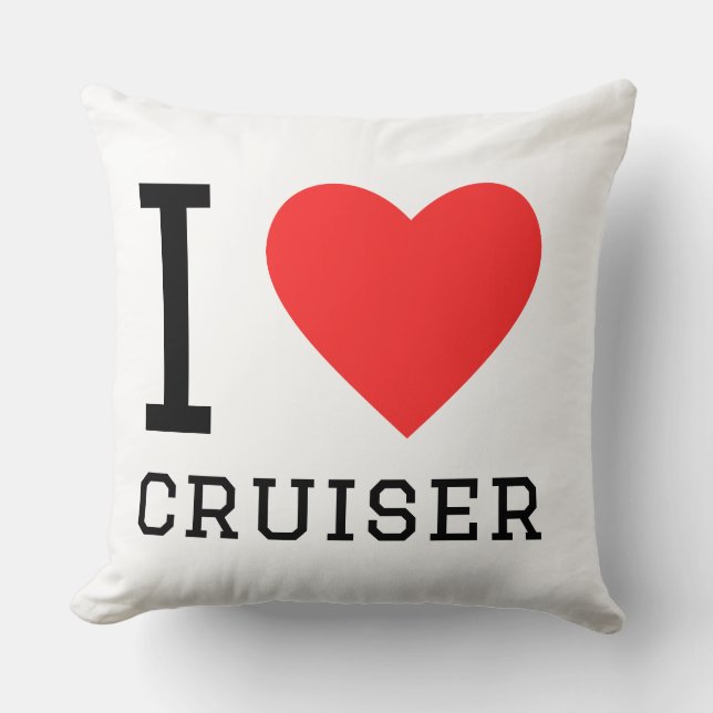 Coussin J'adore le croiseur (Recto)