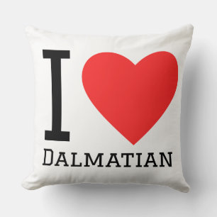 Coussin J'adore le dalmatien
