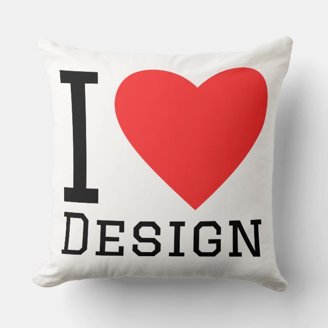 Coussin J'adore le design (Recto)
