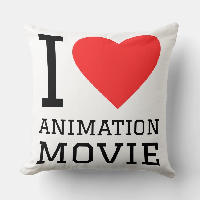 Coussin J'adore le film d'animation  (Recto)