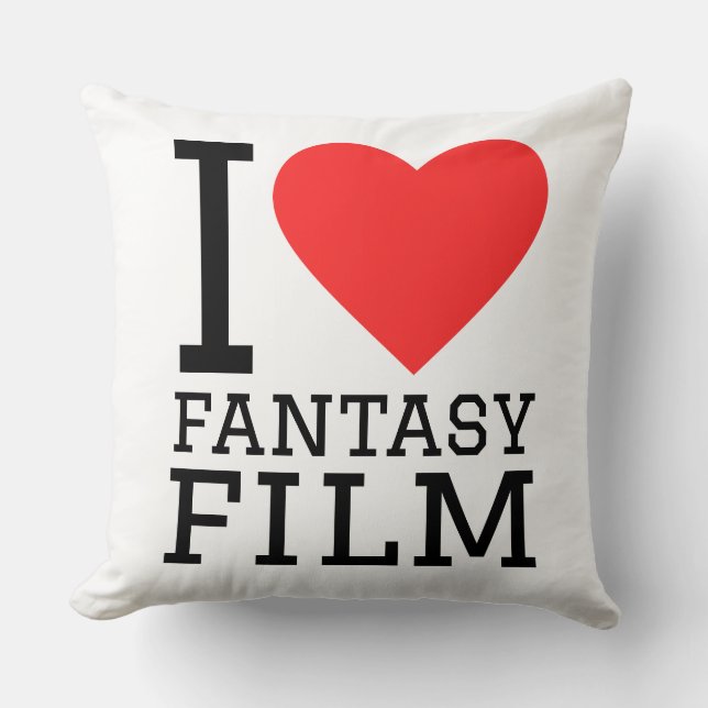Coussin J'adore le film de fantasy (Recto)