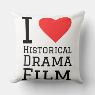Coussin J'adore le film dramatique historique