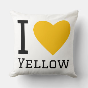 Coussin J'adore le jaune