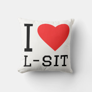 Coussin J'adore le l-sit