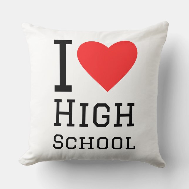 Coussin J'adore le lycée (Recto)