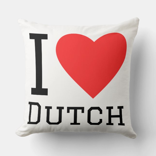 Coussin J'adore le néerlandais (Recto)