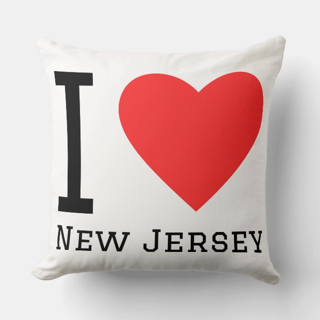 Coussin J'adore le New Jersey (Recto)