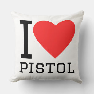 Coussin J'adore le pistolet