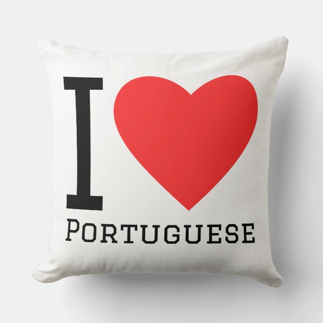 Coussin J'adore le portugais  (Recto)