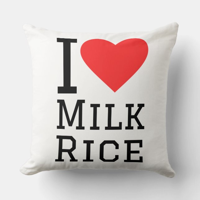 Coussin J'adore le riz au lait (Recto)