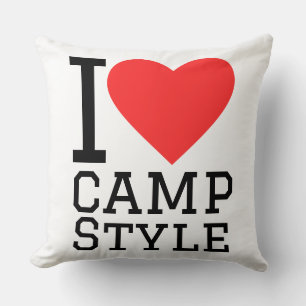 Coussin J'adore le style de camp
