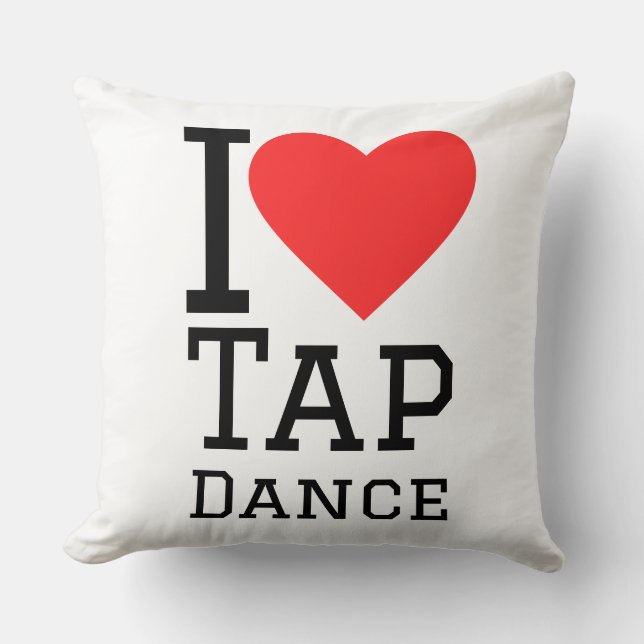 Coussin J'adore le tap dance (Recto)