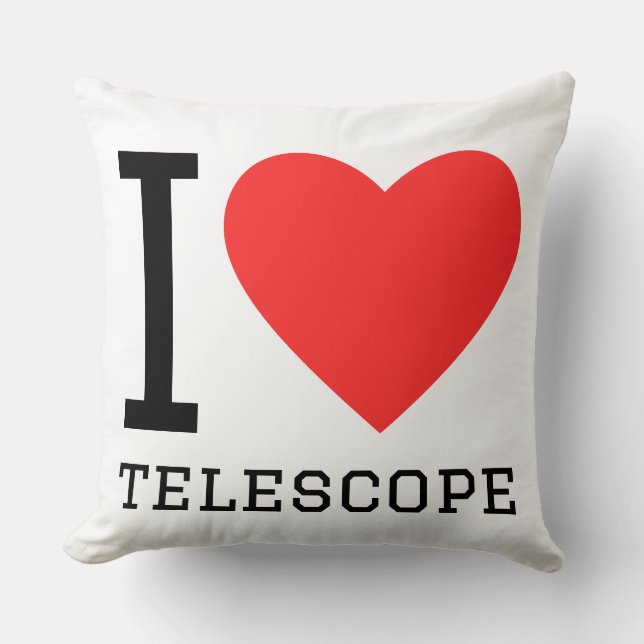 Coussin J'adore le télescope (Recto)