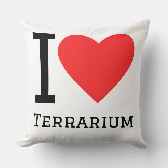 Coussin J'adore le terrarium (Recto)