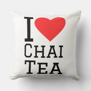 Coussin J'adore le thé chai