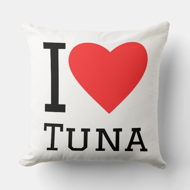 Coussin J'adore le thon (Recto)