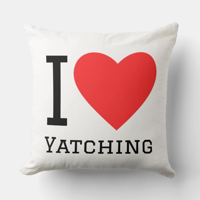 Coussin J'adore le yatching (Recto)
