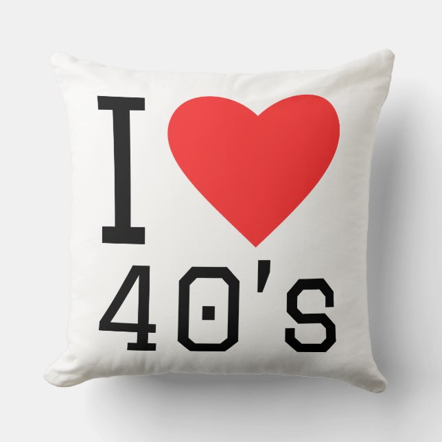 Coussin J'adore les années 40 (Recto)