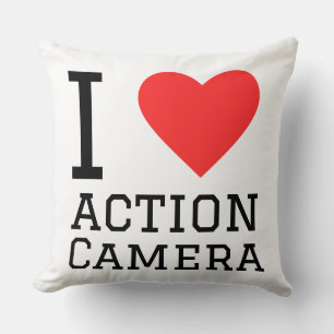 Coussin J'adore les caméras d'action