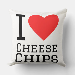 Coussin J'adore les chips au fromage