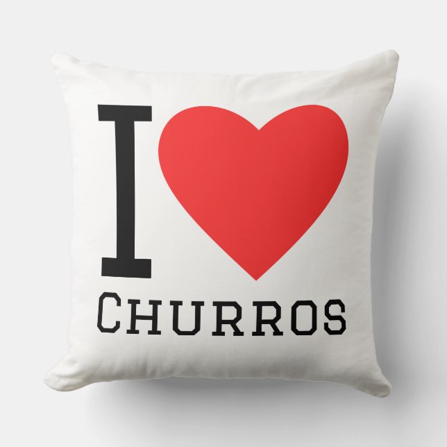 Coussin J'adore les churros (Recto)