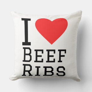 Coussin J'adore les côtes de boeuf 