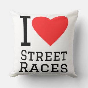 Coussin J'adore les courses de rue