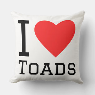 Coussin J'adore les crapauds