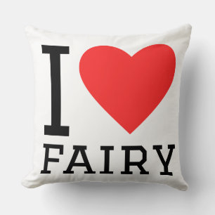 Coussin J'adore les fées 