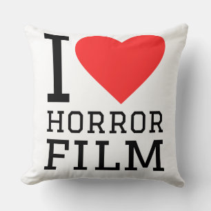 Coussin J'adore les films d'horreur