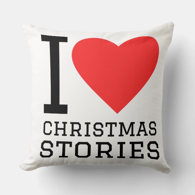 Coussin J'adore les histoires de Noël  (Recto)