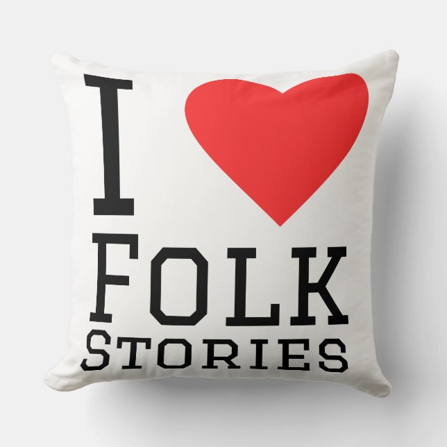 Coussin J'adore les histoires folkloriques  (Recto)