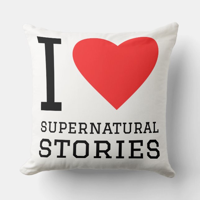 Coussin J'adore les histoires surnaturelles (Recto)
