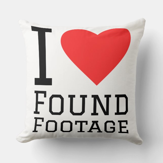 Coussin J'adore les images trouvées  (Recto)