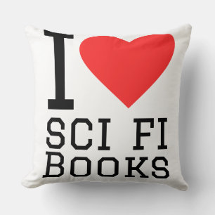 Coussin J'adore les livres de science-fiction