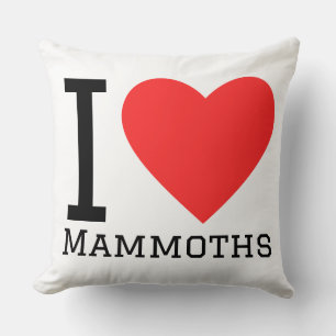 Coussin J'adore les mammouths
